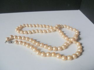 Vintage Cultured Pearl Necklace - Costume Jewellery