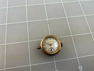 Vintage Welsbro Guilloche Enamel pendant Watch - Not Running - AS - IS 3