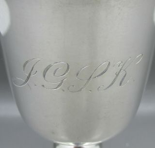GOOD QUALITY HEAVY SOLID STERLING SILVER WINE GOBLET 171g B&Co BIRMINGHAM 1974 2