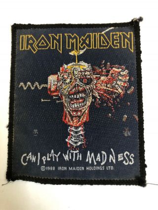 Iron Maiden Can I Play With Madness Vintage See On Patch