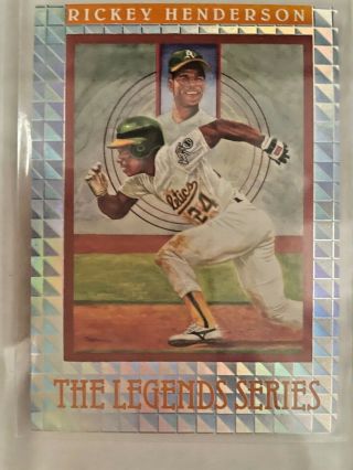 1991 Leaf The Legends Series Rickey Henderson 2102/7500