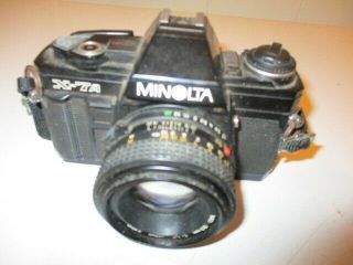 Vintage Minolta X7a 35mm Slr Camera With Minolta Md 50 Mm Lens