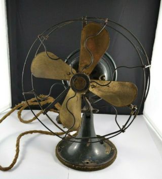 Antique General Electric Ge Whiz Fan - Brass Blades - 1919/1920s - Unrestored Nr