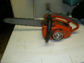 Vintage Homelite 2 Automatic Oiling Chainsaw For Repair 14 " Bar