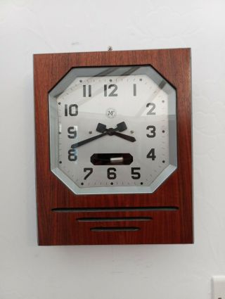Bulle Electric Clock Art Deco 1954 Final Year Ato Kundo Manufrance.  See Video