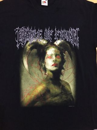 Cradle Of Filth Vintage Shirt (m) Devil To The Metal.