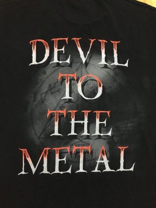 Cradle Of Filth Vintage Shirt (M) Devil To The Metal. 2