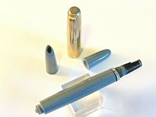 Vintage Grey Parker 51 Fountain Pen Gold Filled Cap Blind Cap For Parts/repair