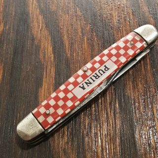 Purina Advertising Knife Made In Usa By Kutmaster Old Vintage Folding Pocket