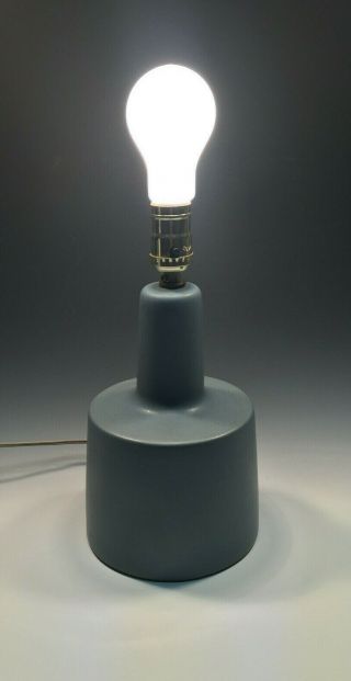 1960s Jane Gordon Martz Marshall Studios Pale Blue Ceramic Table Lamp 12 " Mcm