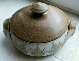Vintage Wizard Of Clay Bristoleaf Bean Pot,  Vg,  7 " X 2.  5 "