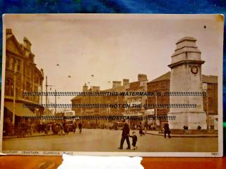 Vintage Postcard - Newport - Cenotaph - Clarence Place - Posted 1935