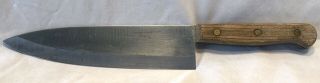 Vintage Rogers 8 " Chefs Knife High Carbon Stainless Steel Kitchen Cutlery Japan