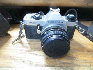 Vintage Pentax Mg Camera With Case
