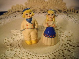 Vintage Ceramic Arts Studio Miniature Dutch Boy & Girl Figurines