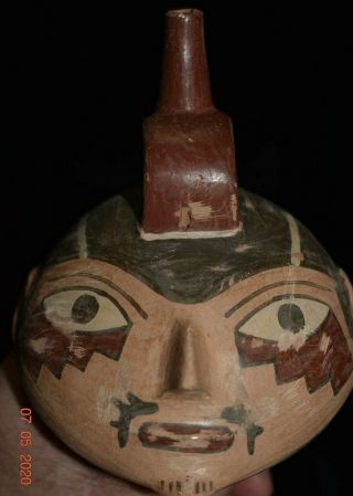 Pre Columbian Nazca Crypt Bowl,  5 " Prov
