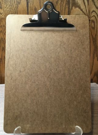 Vintage Saunders Clipboard: Recycled Wood,  9 X 12.  5 Inches