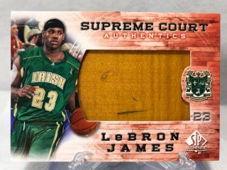 Lebron James 2013 - 14 Supreme Court Authentics Memorabilia Card Sc - 7