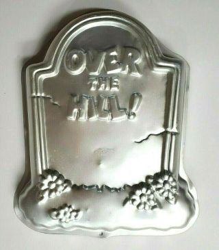 Vintage 1995 Wilton Over The Hill Tombstone Cake Pan Baking Mold 2105 - 1237