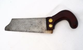 A Lovely Small Antique Early Surgeon Amputee Saw With Rosewood Handle