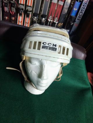 Vintage Ccm Pro Gard Hockey Helmet Adult Cooper Sk 100 Style Hurling