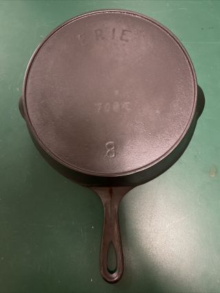 Restored Antique Griswold Cast Iron Skillet Frying Pan 8 Erie Circa 1887