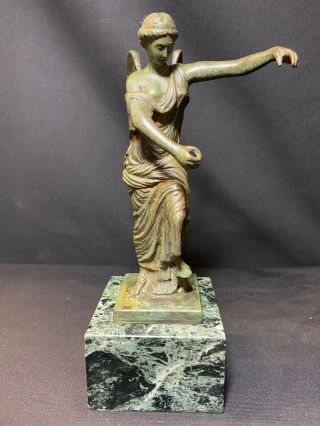 A 19th Century Grand Tour Style Bronze Figure Upon A Marble Plinth Base