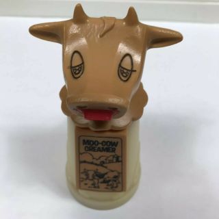 Vintage Whirley Industries Moo - Cow Plastic Creamer Cup Milk Kitchen Coffee