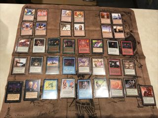 Mtg Antiquities Complete Common Set / All 37 Cards / Incl Urza’s Lands All Art