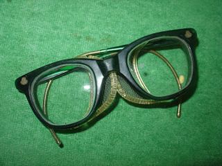 Vintage Cesco Safety Glasses Goggles Clear Glass Motorcycle Steampunk Ce3 - 48