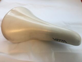 Vetta White Vintage Bike Saddle Seat Italy