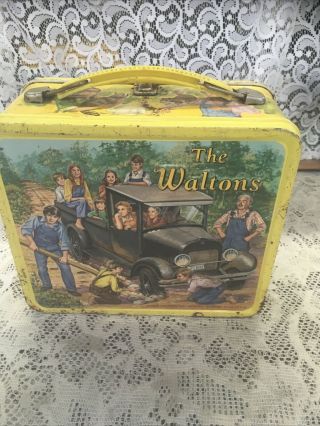 Vintage 1973 The Waltons Metal Lunchbox Aladdin Lorimar Lunch Box No Thermos