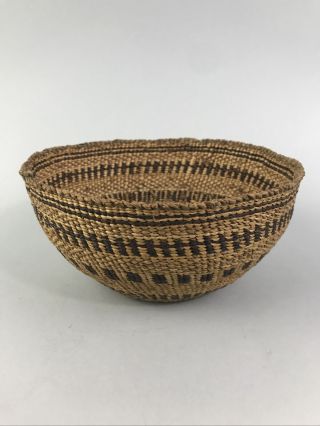 Antique Hand Woven Modoc,  Klamath Native Indian Basket Estate Find NR 2