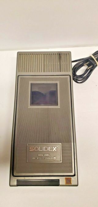 Solidex 828 Vhs Video Tape Rewinder Electric Vtg Unit