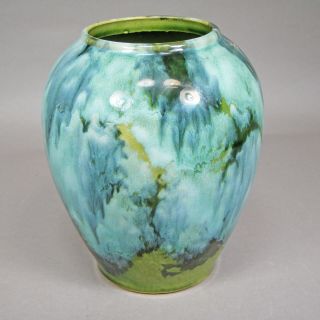 Vintage Brush Mccoy Onyx Vase 6.  25”