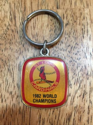 Vintage 1982 “st.  Louis Cardinals World Series Champion” Key Chain