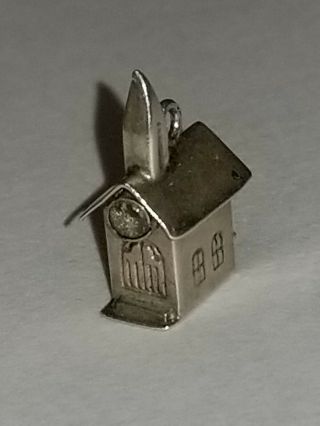 Vintage Sterling Silver Walter Lampl Viewer Church Chapel Charm Patented