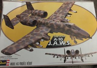 Vintage Revell Airplane Model A - 10 Jaws (j.  A.  W.  S. ) Complete