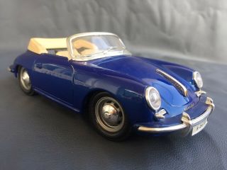 Vintage Porsche 356 B 1961 Bburago Blue Model Car