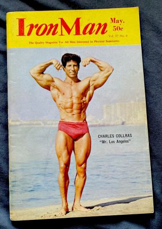 Vintage Bodybuilding Magazines Iron Man May 1968