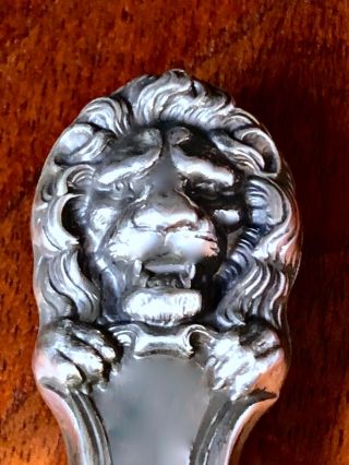 Ferociously Wonderful Wallace Sterling Silver Handled Letter Opener Lion 1905