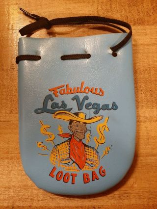 Vtg Fabulous Las Vegas Loot Bag Golden Nugget Stardust Caesar Palace
