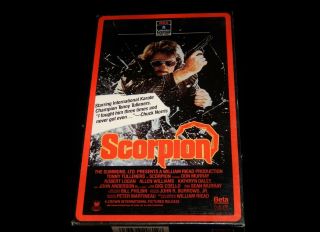 Vintage Movie,  " Scorpion " Beta Video Tape,  1986,  Tonny Tulleners,  Action,  Marshal Art