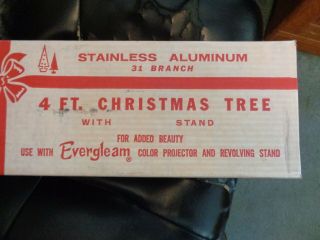 Vintage 4 Ft.  31 Branch Specialty Aluminum Christmas Tree