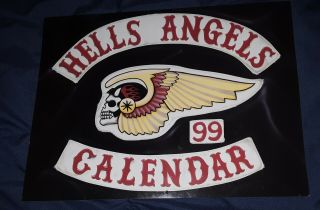 Hells Angels 1999 Calendar 81 Support Hard To Find