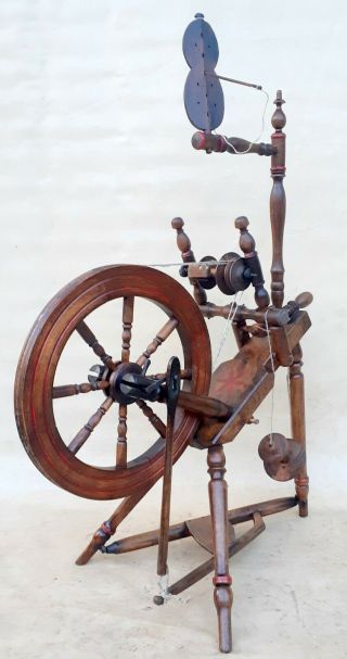 Antique Unique Spinning Wheels/ Dated 1943,  1 Bobbin