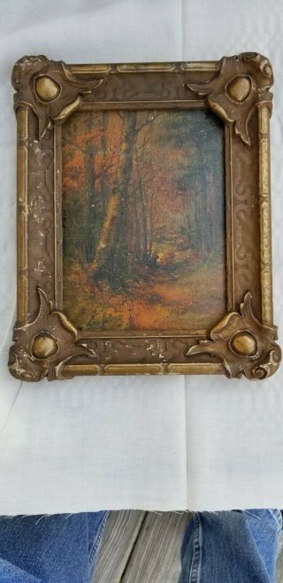 Antique 19th Century Oil Painting By Listed American Artist (anton Von Beust)