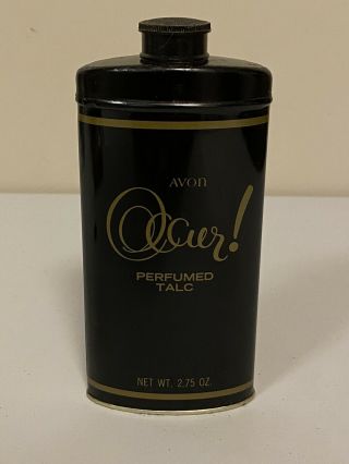 Vintage Avon Occur Perfumed Talc Powder 2.  75 Oz.  Full No Box