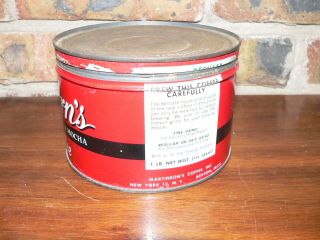 Vintage Alborn ' s Coffee Tin One Pound Can w/Lid Martinson ' s,  Inc. 2