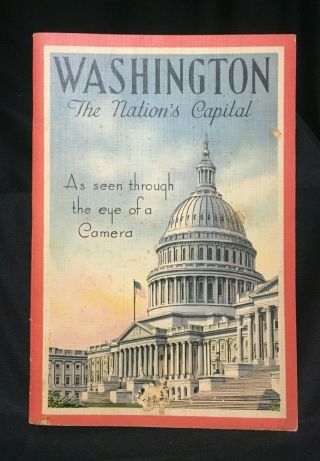 Vintage Photographs Booklet Washington D.  C.  As Seen Through The Eye Of A Camera